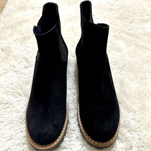 NWT Black Leather Boots Size 9.5